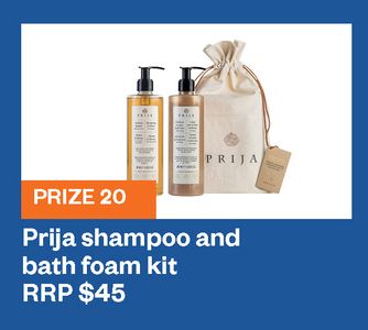 Prija shampoo and bath foam kit - Hero Image