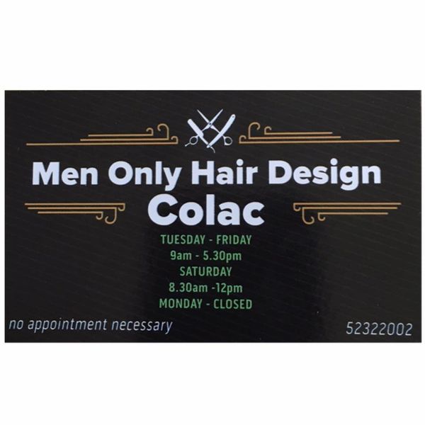 Colac MenOnly Hair Design