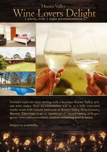 Hunter Valley Getaway for 2 - Hero Image