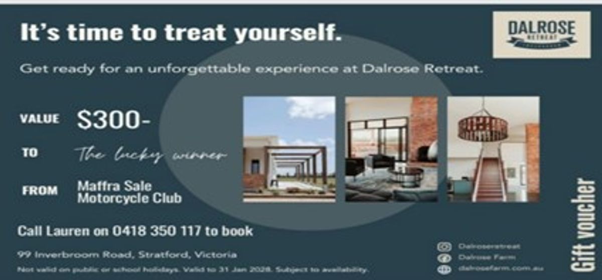 Dalrose Farm Retreat Stratford - $300 Voucher - Hero image