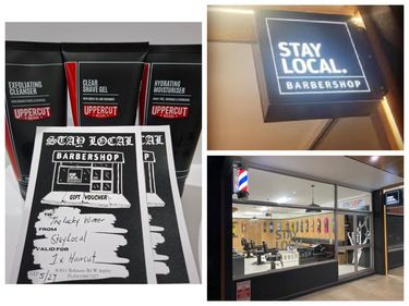 Stay Local Barbershop - 3 Haircut Vouchers & Uppercut Shave Pack - Hero Image
