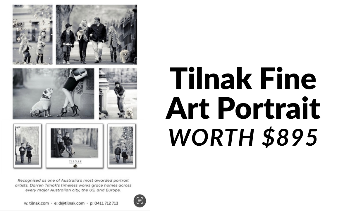 Third Prize - Late addition of a Tilnak Fine Art Portrait Shoot + one product worth $895. - Hero image