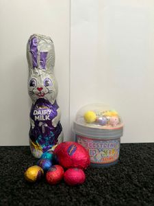 Choc Bunny & Eggs with Slime - Hero Image