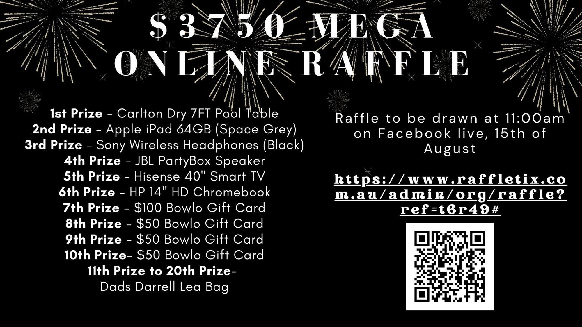 Theme Mega Raffle RaffleTix | $3750 Mega Online Raffle 2024