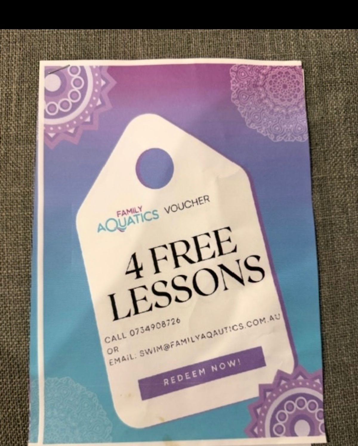 Family Aquatics Swim Lessons - Hero image