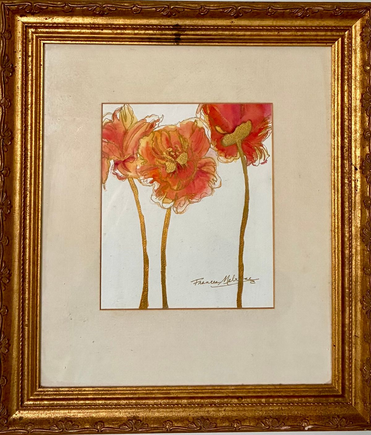 Framed watercolour by Frances Melrose - Hero image
