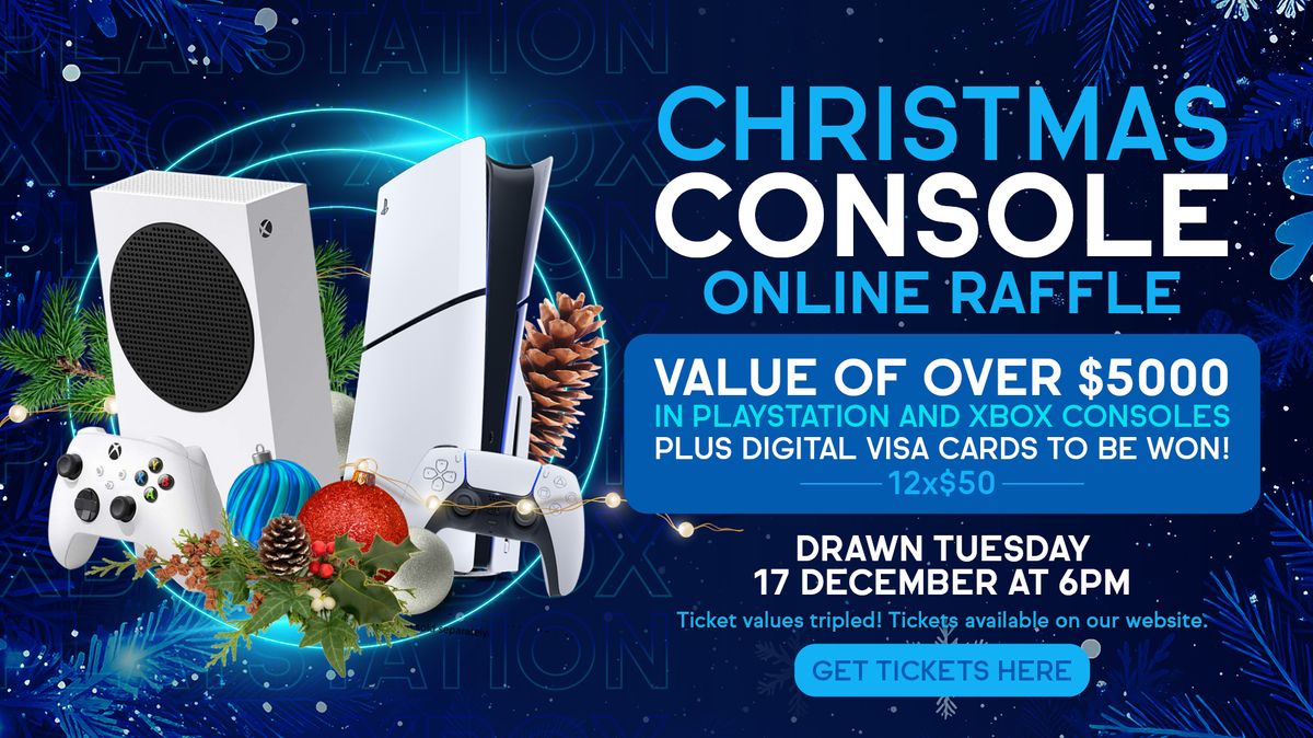 $5500+ Christmas Console Online Raffle - 17th December 2024