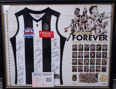 2023 Framed and Signed AFL Premiership Guernsey - Collingwood Football Club - Hero Image