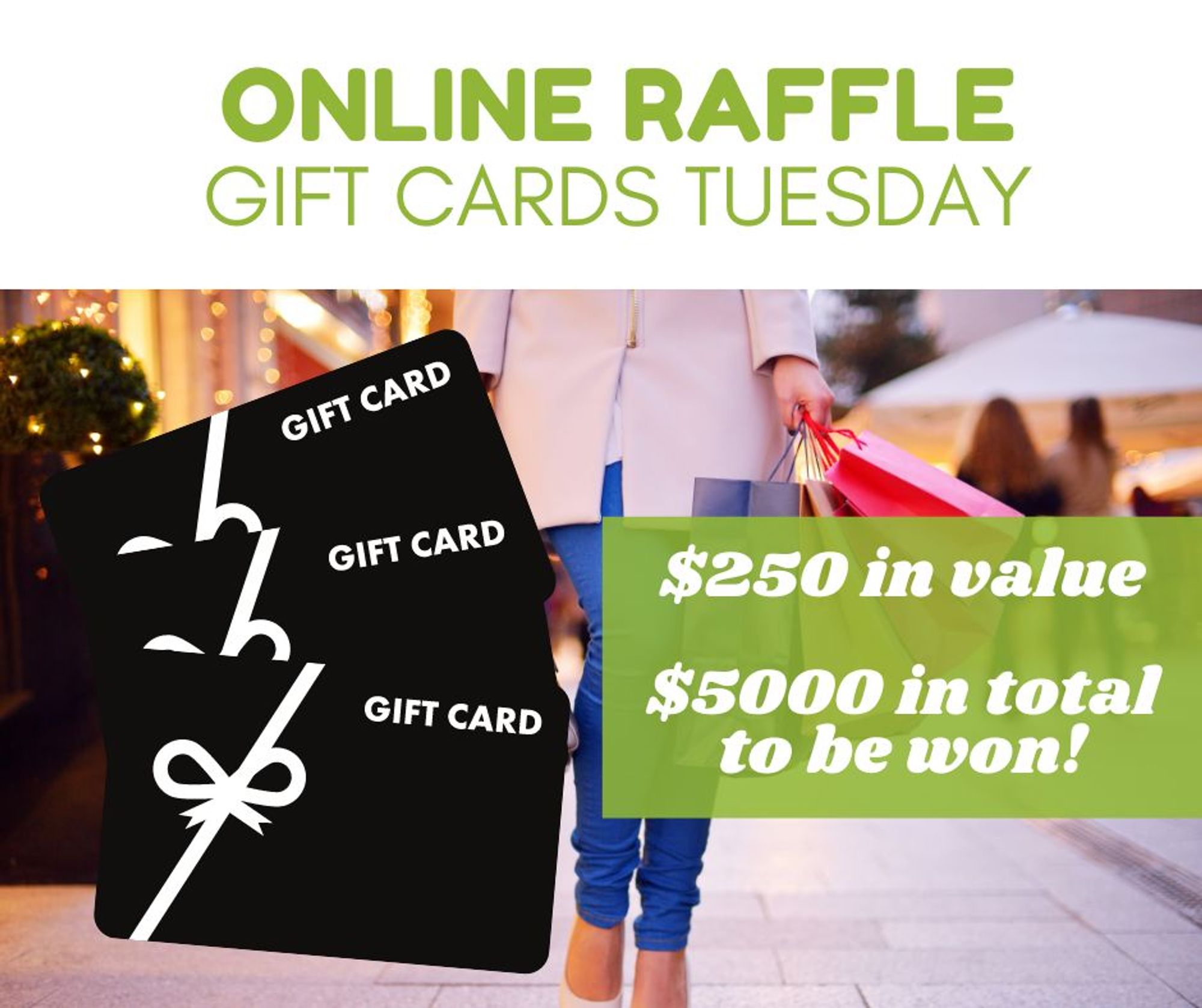 Gift Card Raffle Add RaffleTix | $250 Gift Card Online Raffle