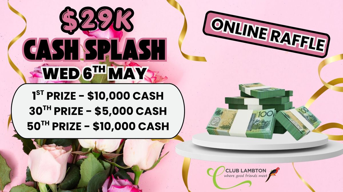 RaffleTix | $29K Cash Splash Online Raffle