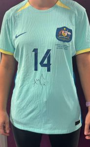 Signed Worn Alanna Kennedy Matildas Jersey - Hero Image