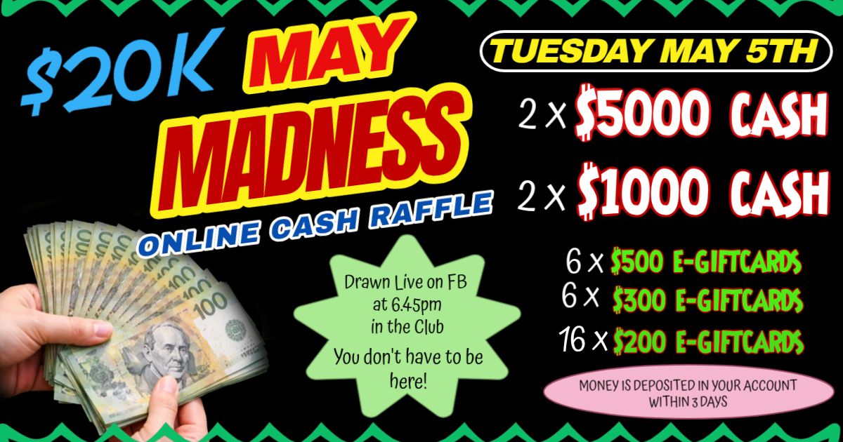 RaffleTix | MAY MADNESS $20K Online Raffle