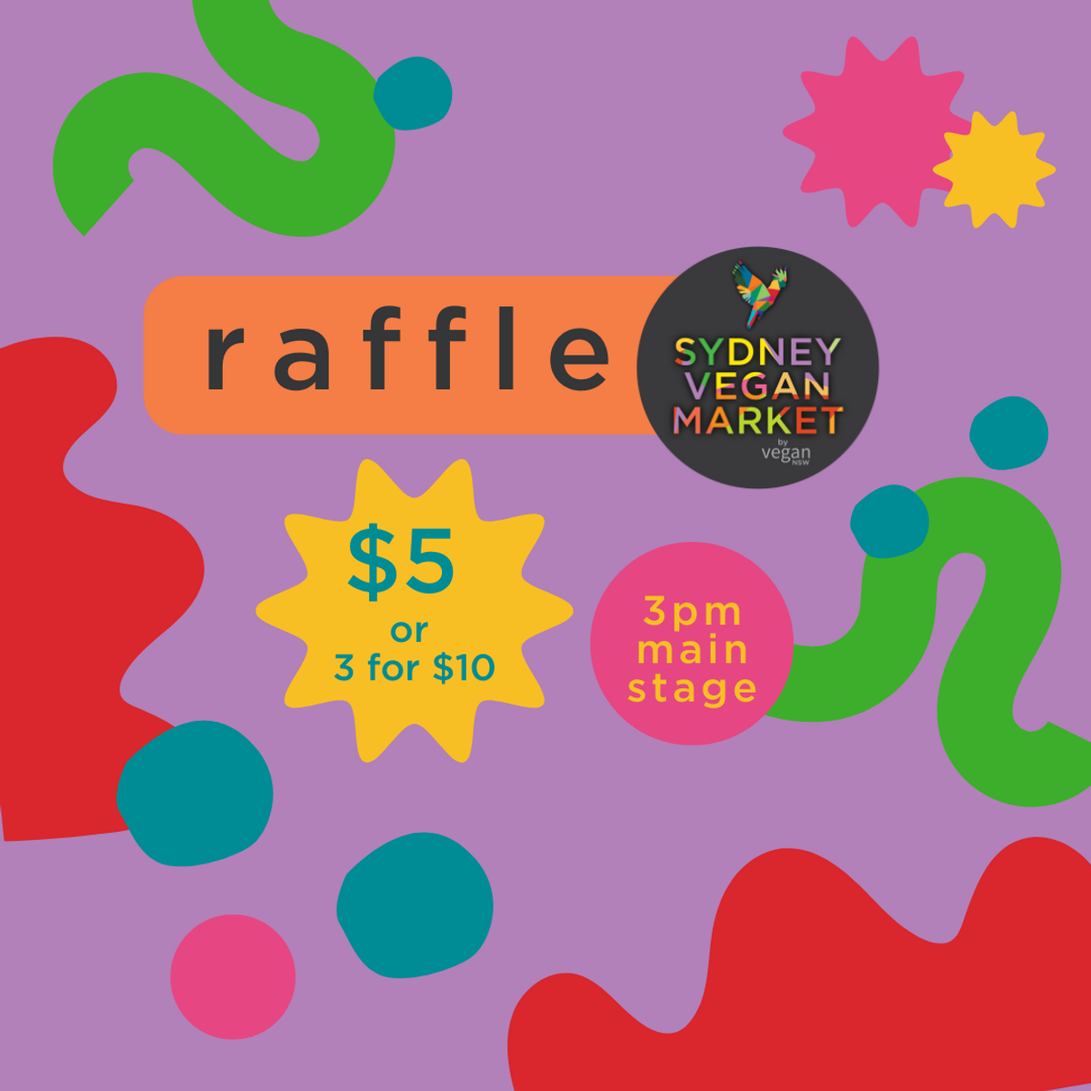 Market Raffle RaffleTix | Sydney Vegan Market RAFFLE June 2022