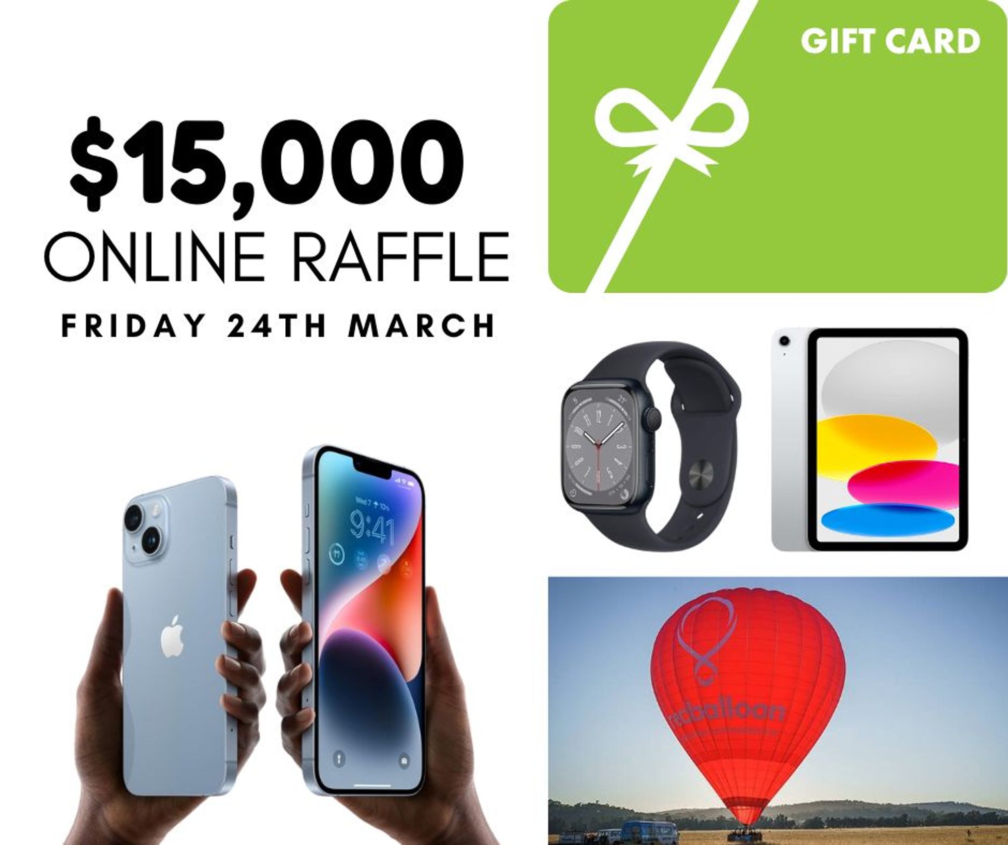 15,000 Online Raffle