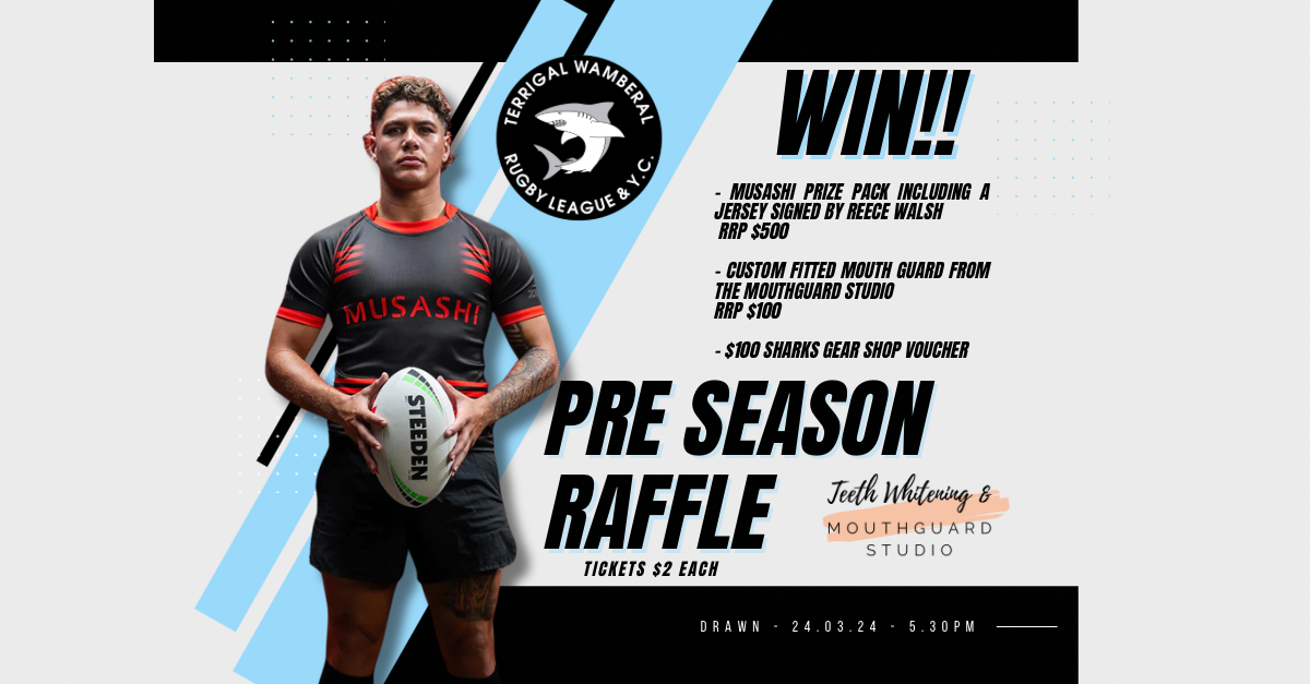Sharks Pre Season Raffle