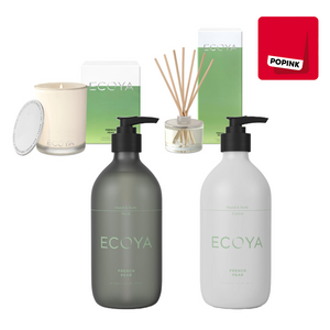 ECOYA Madison Jar & Reed Diffuser & Hand & Body Set - French Pear - Hero Image
