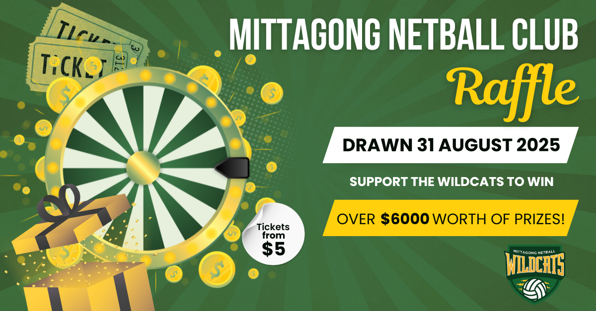 Netball Raffle RaffleTix | Mittagong Netball Club Fundraising Raffle