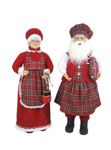 $199 Tartan Scottish Santa & Mrs Claus - Hero Image