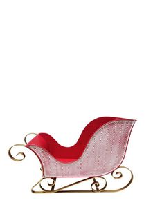 $89 Rustic Farmhouse Metal Santa Sleigh Large - Hero Image