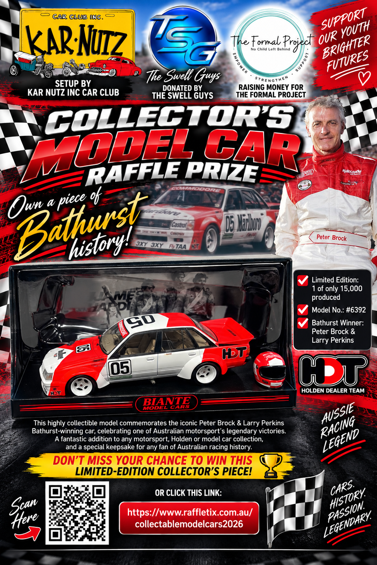 PETER BROCK COLLECTOR'S MODEL CAR RAFFLE PRIZE - Hero image