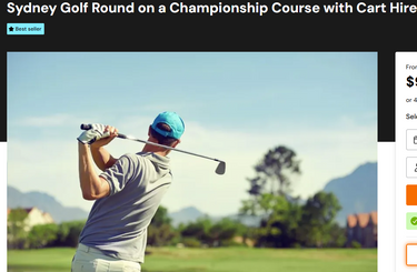 Golf Round on a Championship Course with Cart Hire, Sydney - for 4 - Hero Image