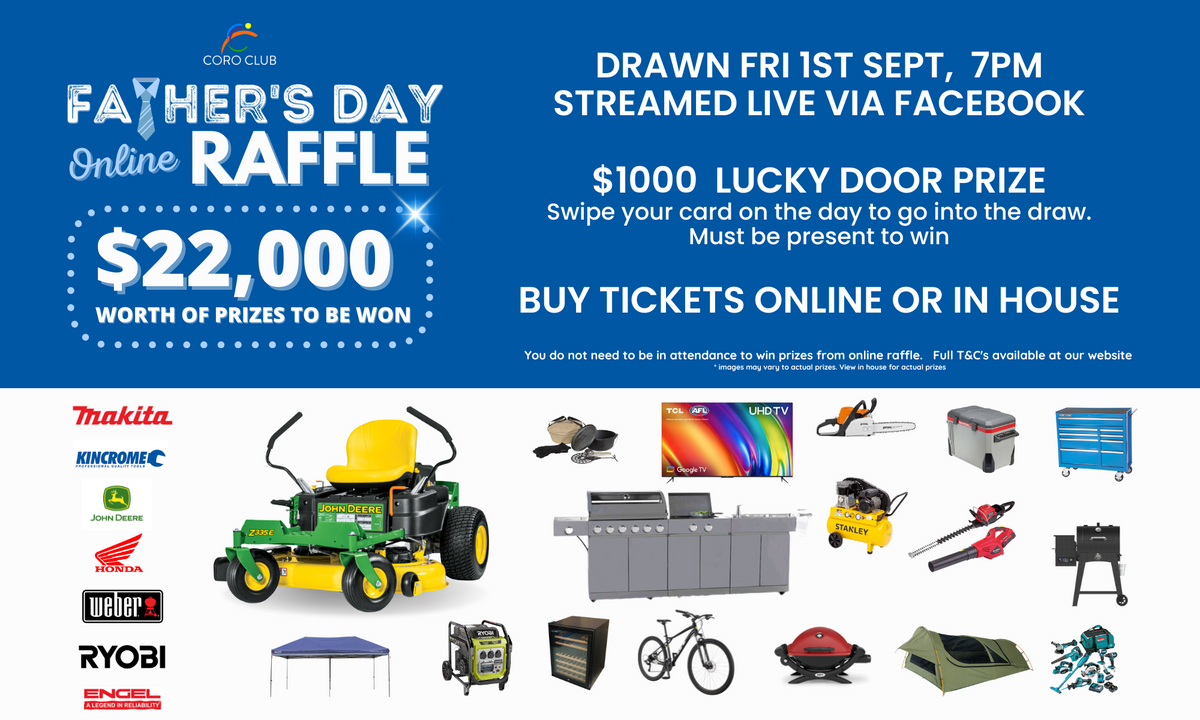 RaffleTix | FATHER'S DAY RAFFLE - FRIDAY 1ST SEPTEMBER 2023