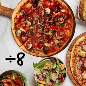 Divide8 Pizza Party - Hero Image