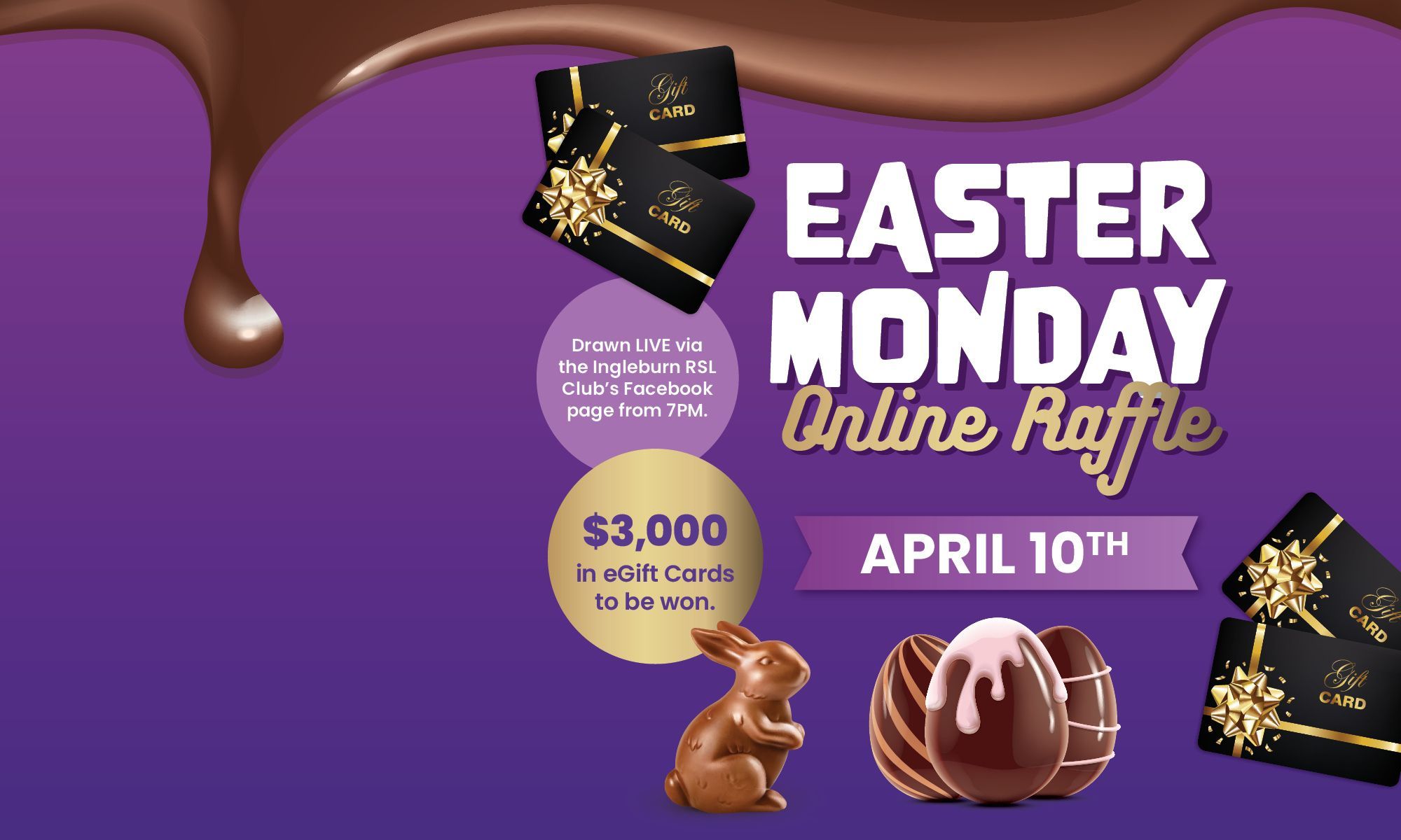 3,000 Easter Monday Online Raffle