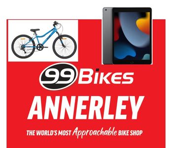 Apple iPad (9th Gen) + Pedal Roar 24" Children's Bicycle - Hero Image