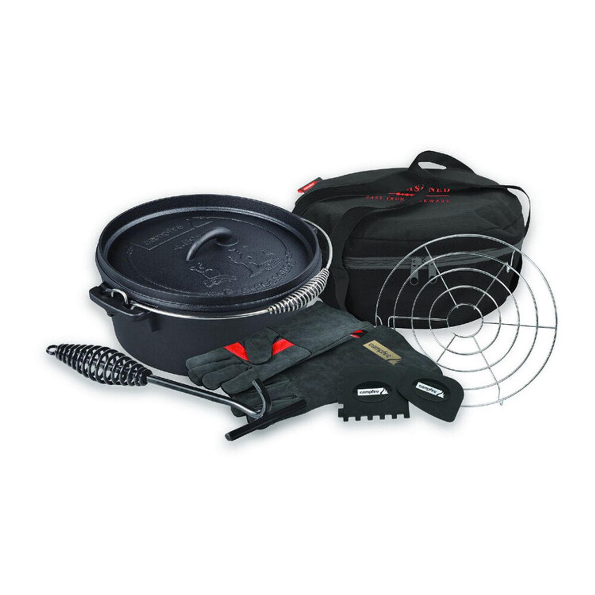 Campfire 6 Piece Camp Oven Set 4.5 Quart Black - Hero image