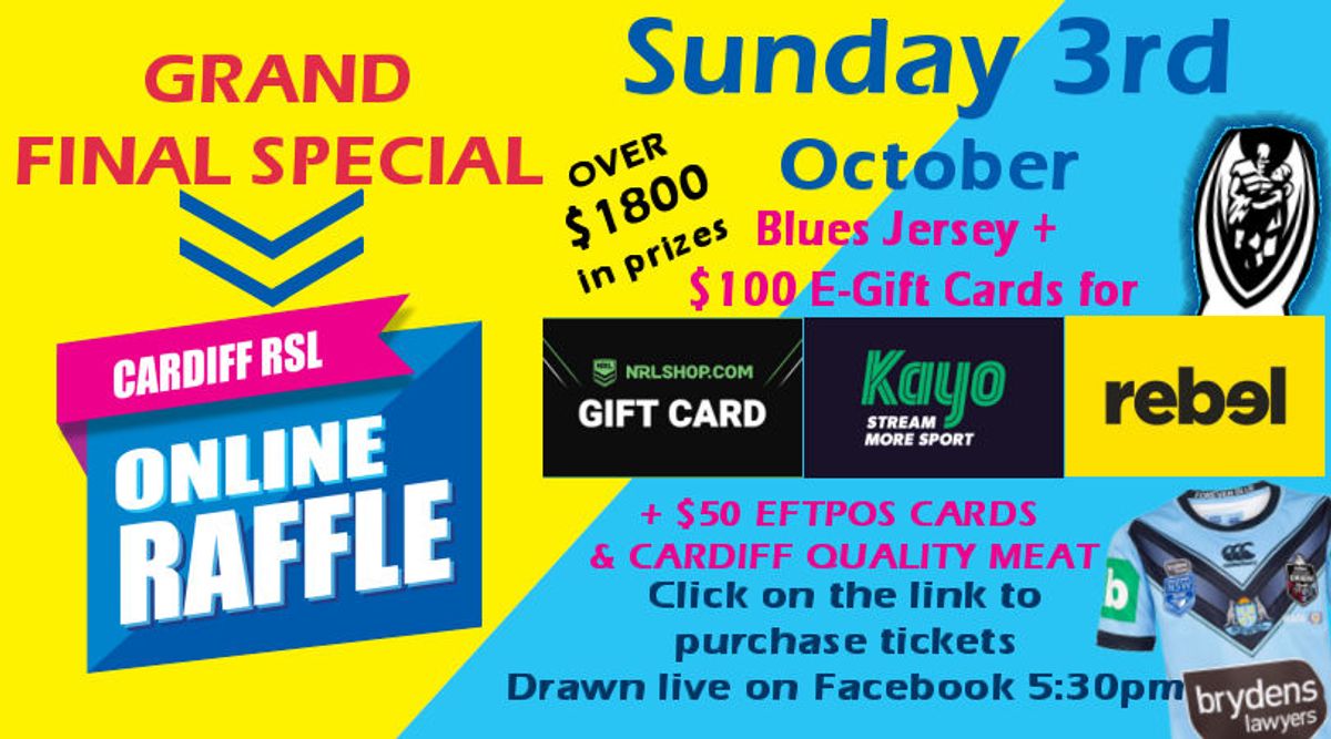 Online Raffle #76 Sunday Grand Final Special