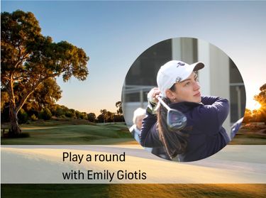 Round of Golf for 3 Members With Emily Giotis - Hero Image